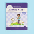 كتاب 7 من مجموعة One Story a Day للأطفال  كتاب مع أقراص صوتية تحتوي على 365 قصة باللغة الإنجليزية